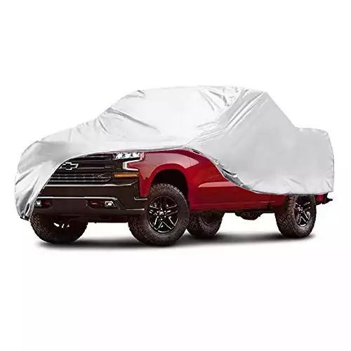 GUNHYI Pickup Truck Cover Waterproof All Weather, 6 Layer Heavy Duty Cover with Cotton, Outdoor Dust Sun Rain UV Snow Protection, Universal Up to 248 inch