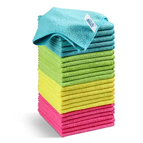 Microfiber Cleaning Cloth, 24Pack Cleaning Rags, Cleaning Towels - 12"X12"