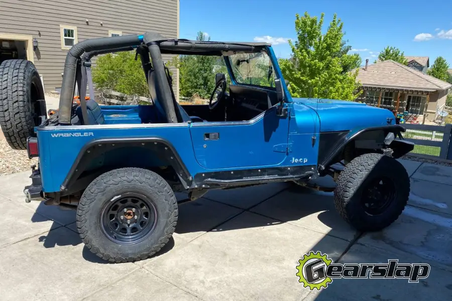 Blue Jeep Named Old Blue