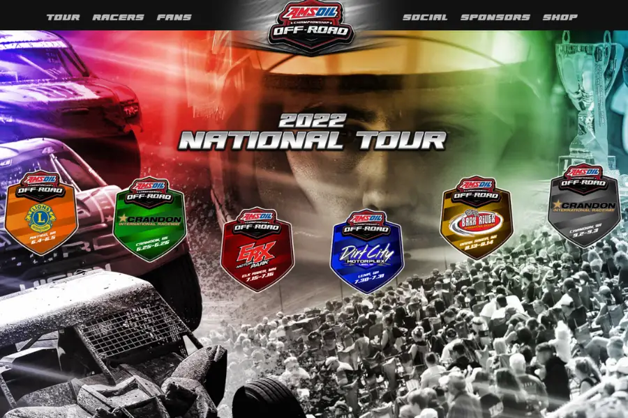 Championship Off Road Racing Stadium Super Trucks Website Screenshot 900x600 1