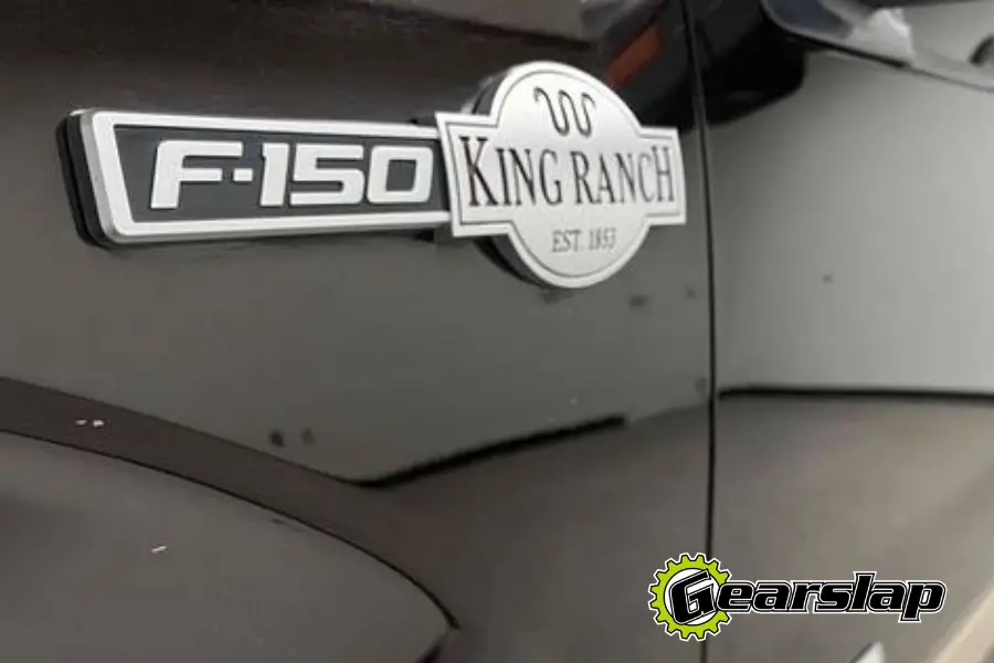 Ford F150 King Ranch Trim Package Badge Black