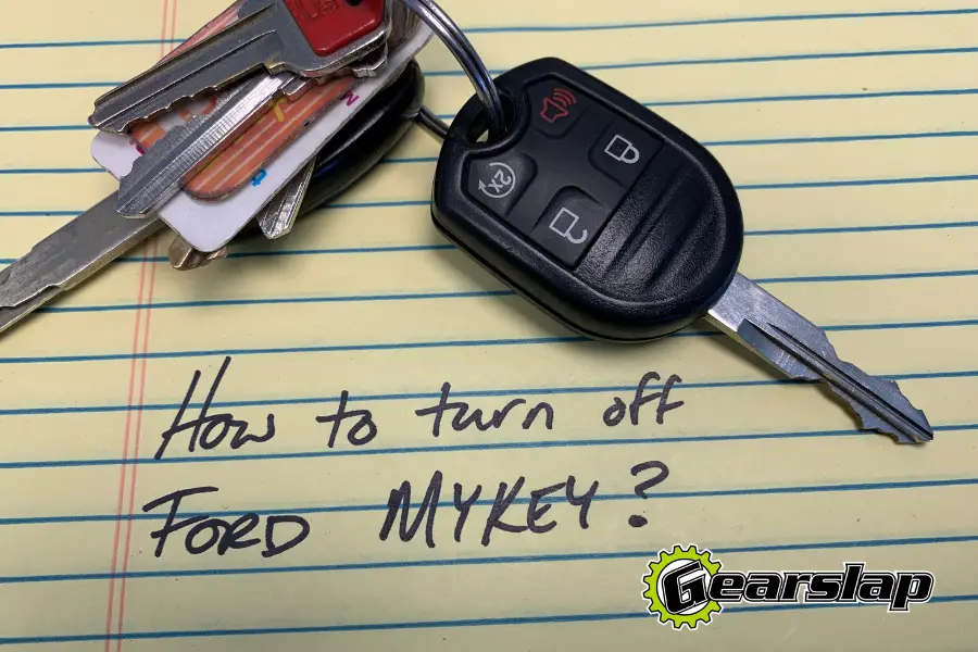 Ford F150 Truck Key MyKey Turn Off