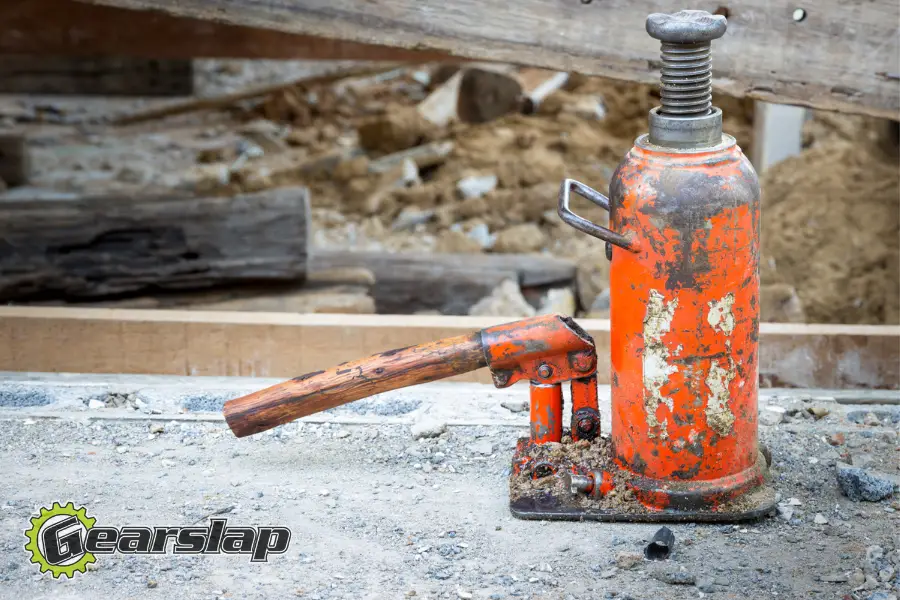 Hydraulic Bottle Jack Old Dirty