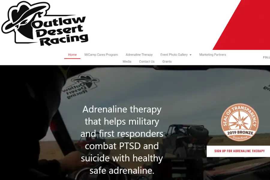 Outlaw Desert Racing Website Screenshot 900x600 1