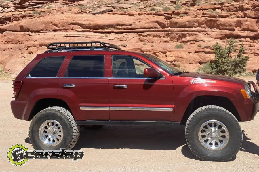 Red Jeep Grand Cherokee Named Ruby