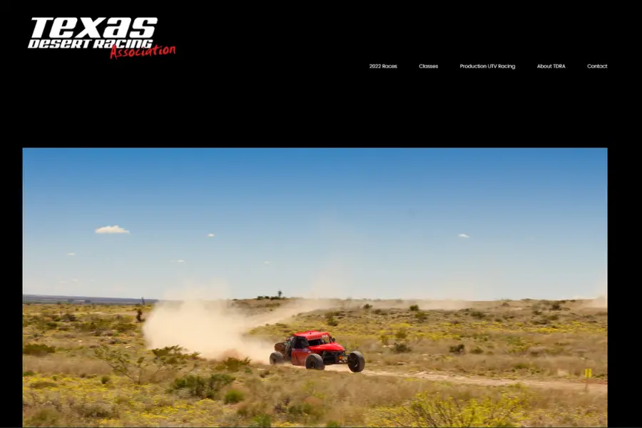 Texas Desert Racing Association Website Screenshot 900x600 1