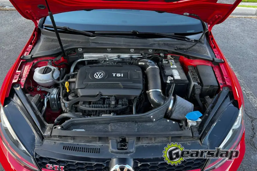 VW GTI Engine Compartment with CAI Cold-Air Intake